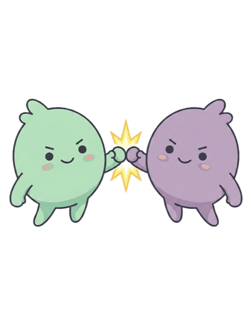 Dot and Max fist bump